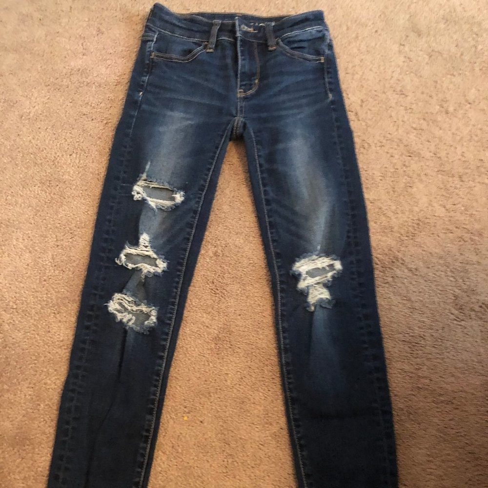 AE Distressed Jeggings